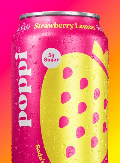 POPPI STWBRY LEMON SODA 355ml