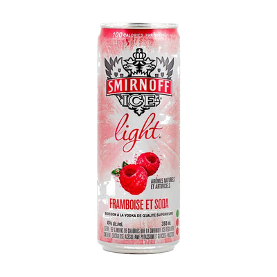 SMIRFNOFF ICE RASP & SODA 4PK