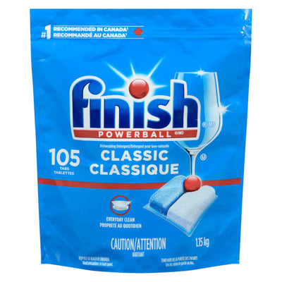 FINISH POWERBALL CLASSIC DETERGENT TABS 105s