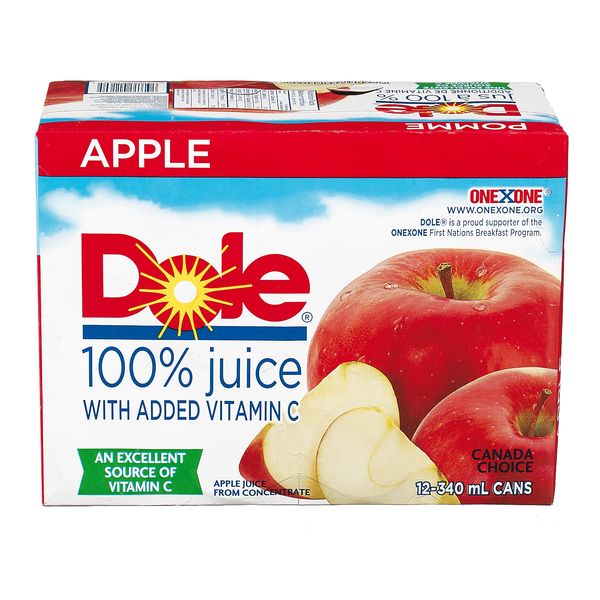 DOLE APPLE JUICE 12PK