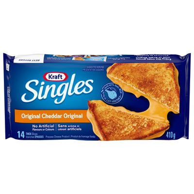 KRFT SNGLS CHEESE SLICE THICK [410 g]