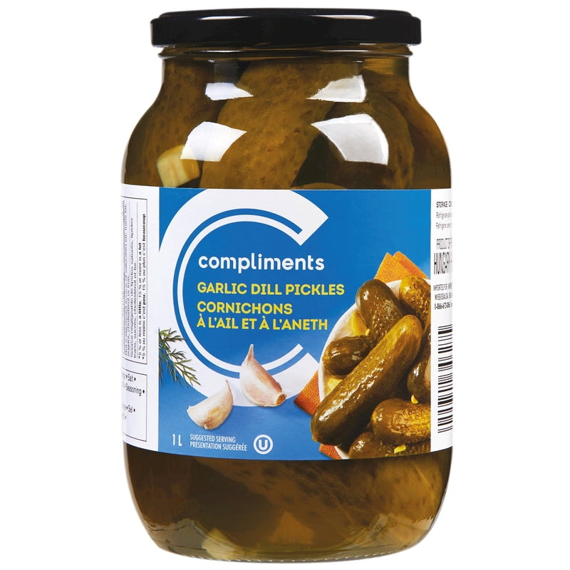 COMP PICKLES GARLIC DILL 1L