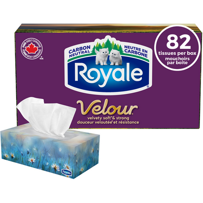 ROYALE VELOR FACIAL TISSUE 82s [82 ea]