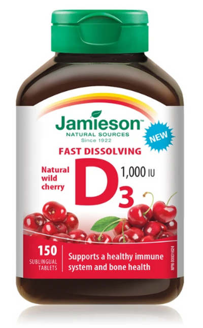 JMSN VIT D3 1000IU CHERRY TAB [150 ea]