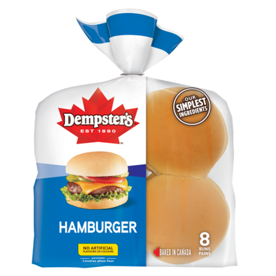 DEMPSTR HAMBURGER BUNS 8pk [8 ea]