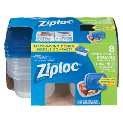 ZIPLOC EX SMALL SQR CONTAINER [8 ea]
