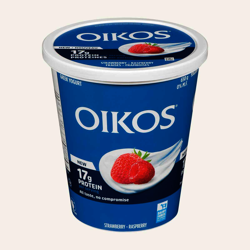 OIKOS YGRT 0% STRWBRY RASPBR [650 g]