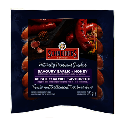 SCHN. HONEY GARLIC SAUSAGE [375 g]