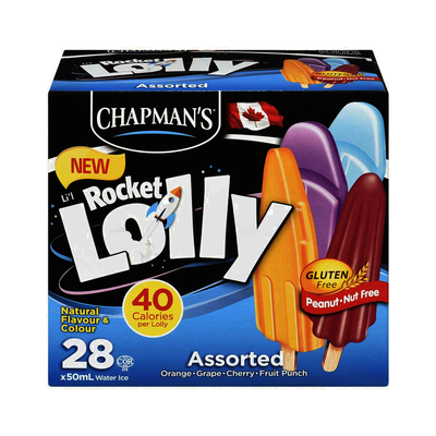 CHAP ROCKET LOLLY ASSORTED [28 pkg]