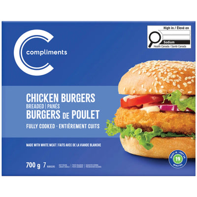COMP BREADED CHICKEN BURGERS [700 g]