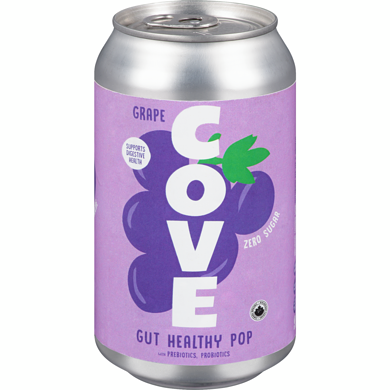 COVE SODA HLTHY GUT GRAPE [355 ml]