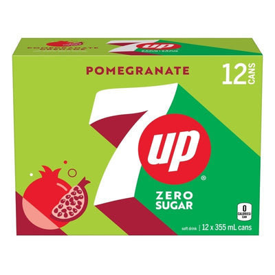 7UP ZERO POMERGRANT 12x355ml [12 PK]