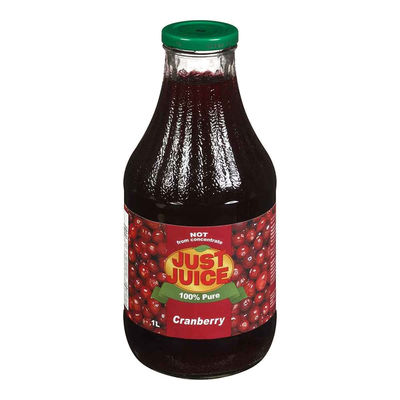 JUST JUICE CRANBERRY 1L