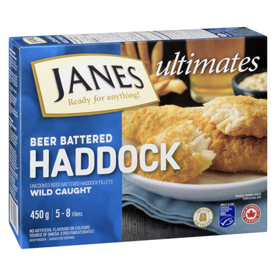 JANES BEER BATTERED HADDOCK [450 g]