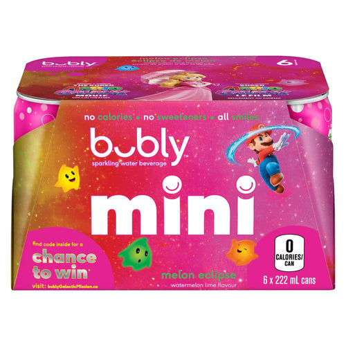 BUBLY METR MELON SLEEK 6x222ml [6 ea]