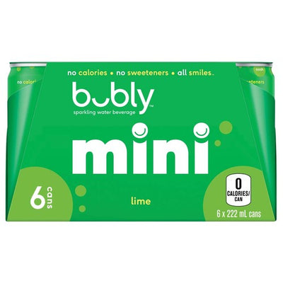 BUBLY LIME SLEEK CANS 6x222ml [6 ea]