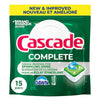 CASCADE COMPLETE DISHWASHING DETERGENT FRESH 15s