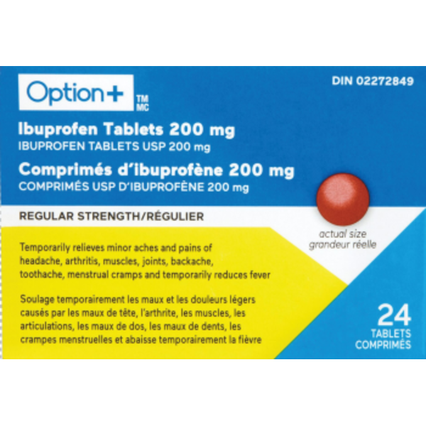 OPTN+ IBUPROFEN 200mg 24 TABS [24 ea]