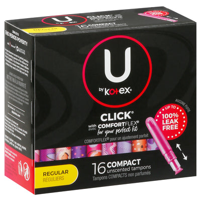 KOTEX TAMPONS CLICK REG 16s [16 ea]