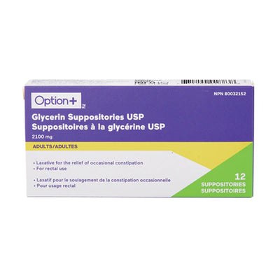 OPTN+ GLYCERIN SUPPOSITOR 12s [12 ea]