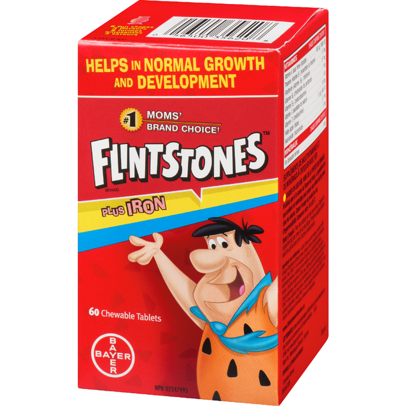 FLINTSTONES VITAMIN + IRON [60 ea]