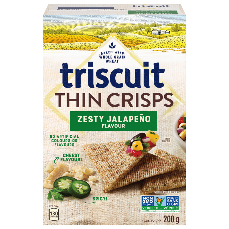 TRISCUIT THIN CRISPS JALAPENO [200 g]