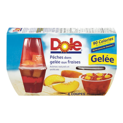DOLE FRT BOWLS PEACH/STRAWBRRY [4 PK]
