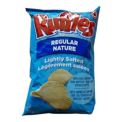 RUFFLES LIGHTLY SALTED CHIPS [200 g]