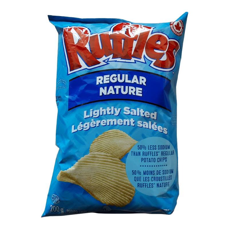 RUFFLES LIGHTLY SALTED CHIPS [200 g]