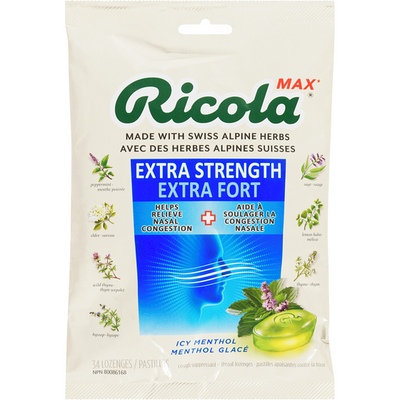 RICOLA EX STR ICY MENTHOL 34s [34 ea]