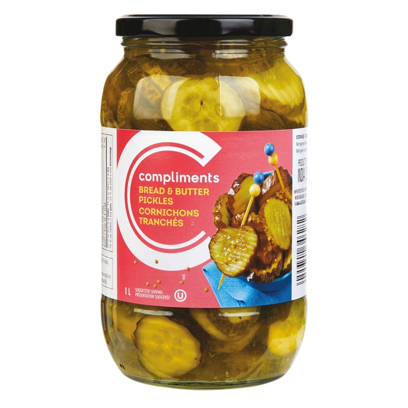 COMP PICKLES BREAD & BUTTER [1 L]
