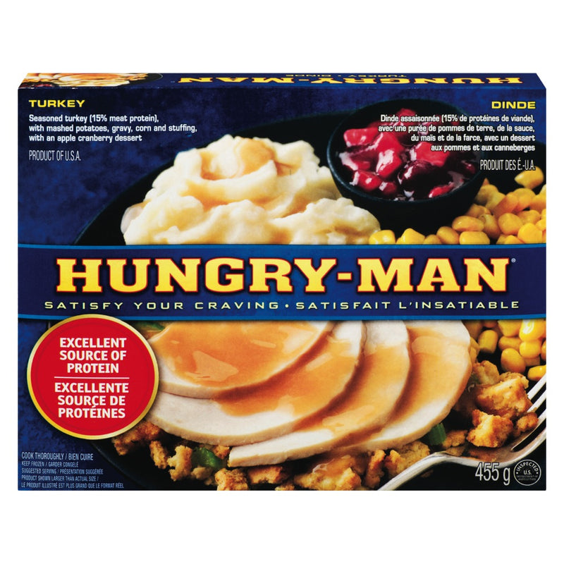 SWANSON HUNGRY MAN TURKEY DINN [452 GM]