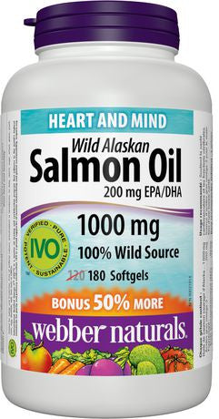WEB WILD SALMON OIL [180 ea]