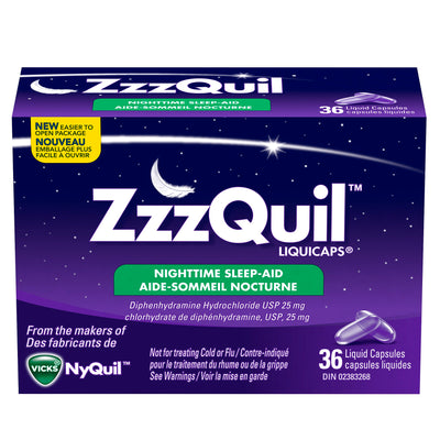 ZZZQUIL NIGHTTIME CAPSULES [36 ea]