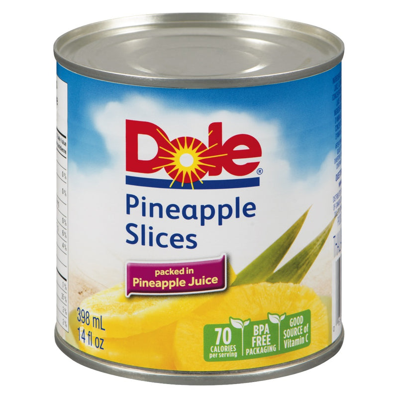 DOLE PINEAPPLE SLICES 398ML