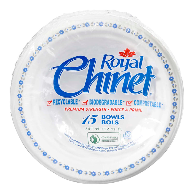 ROYAL CHINET BOWLS 15X12oz [15 ea]
