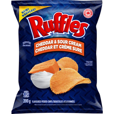 RUFFLES CHDR SR CRM CHIPS 200g