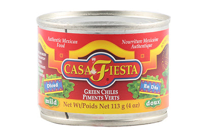 CASA FIESTA DICED GREEN CHILES [118 ml]