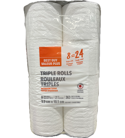 BEST BUY BATH TISSUE TRIPL 8s [8 ea]