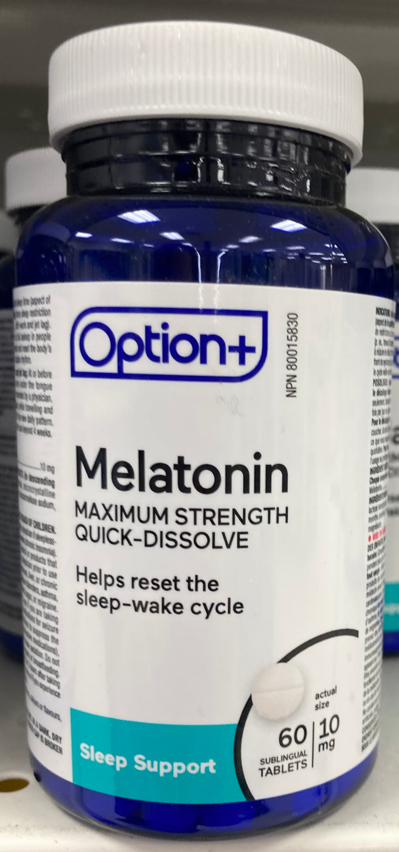 OPTION+ MELATONIN TB 10mg 60s [60 ea]