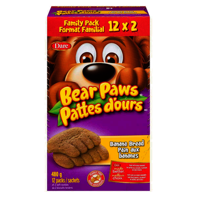 DARE BEAR PAW FAM PK BANANA [480 g]