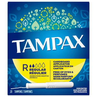TAMPAX REGULAR TAMPONS 20S [20 ea]