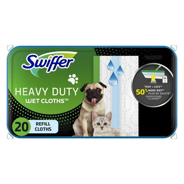 SWIFFER WET HD PET DISP CLOTHS [20 ea]