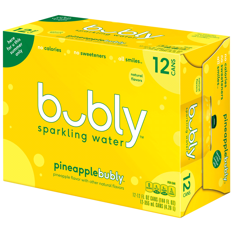 BUBLY SPRKLNG WTR PINEAPPLE [12 pkg]