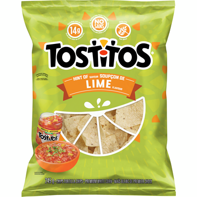 TOSTITOS HINT OF LIME 245g