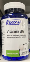 OPTION VITAMIN B6 600mg 100s [100 ea]