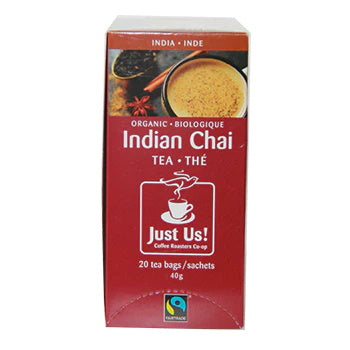 JUST US INDIAN CHAI TEA [20 BAGS]