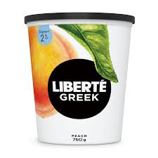 LIBERTE GREEK 2% PEACH YOGURT [750 g]