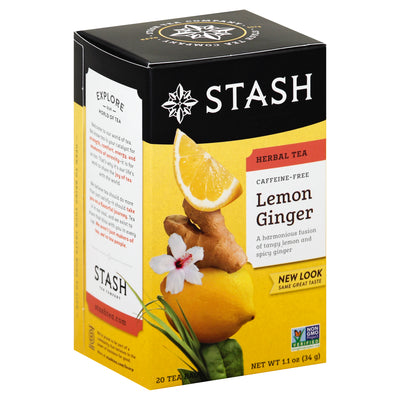 STASH LEMON GINGER HERBAL [20 pcs]