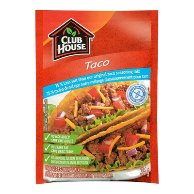 CLUB HOUSE TACO SEASON MIX 25% [35 g]
